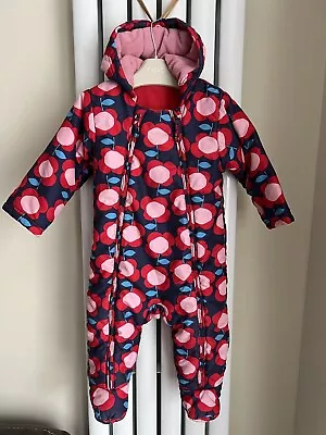 £8.99 • Buy M&S - Baby Girls / Boy Winter Snowsuit - Size 9-12 Months Navy Mix