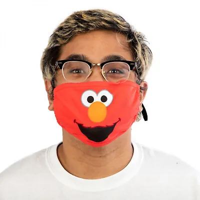 Elmo Sesame Street Bigface Adjustable Face Cover Red • $6.99