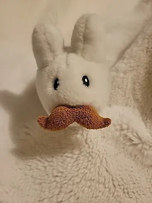 Kozik X Kidrobot Labbit 7” White/Brown Mustache Plush Fast Shipping  • $14.99