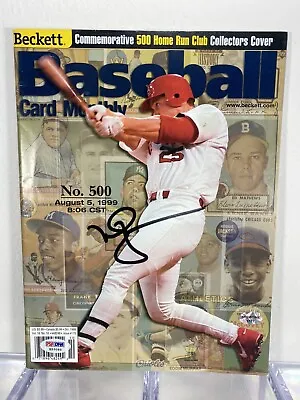 MARK MCGWIRE Signed Autographed Beckett Magazine Commemorative 500th HR Club PSA • $79.95