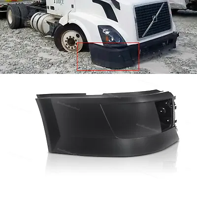 Right Passenger Side Bumper Extension W/Fog Light Hole For 04-15 Volvo VNL Truck • $117.32