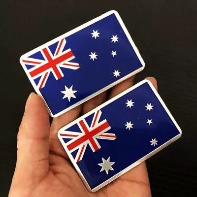 2x Australia Australian Flag Logo Sticker Emblem Badge Decal Sticker Accessories • $3.29