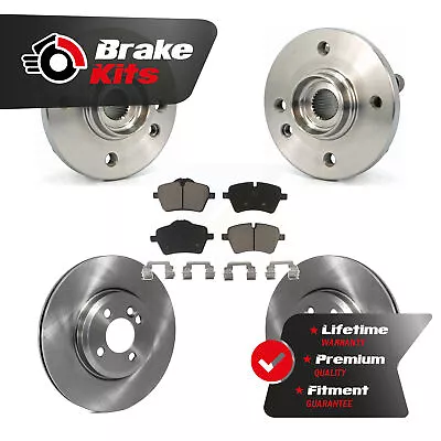 Front Hub Bearing Assembly Disc Brake Rotor & Pads Kit For 2002-2006 Mini Cooper • $175.37