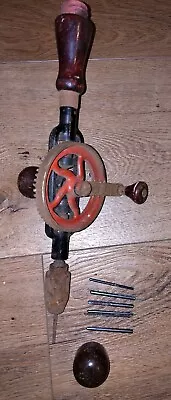 Vintage Millers Falls No 5 Hand Drill Egg Beater Style + Attachments • $39.99