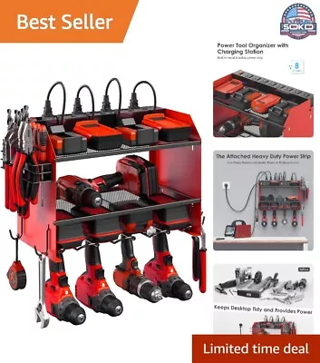 Modular Power Tool Organizer With Charging Station - Garage Drill Storage Shelf • $143.97