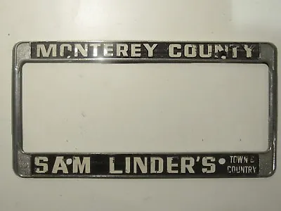 Monterey County Sam Linders Town & Country Dealership License Plate Frame Holder • $42