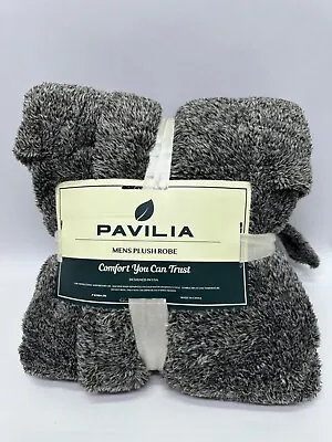 PAVILIA Mens Soft Robe Plush Fluffy Fleece Bathrobe Men SMALL MEDIUM • $22.41