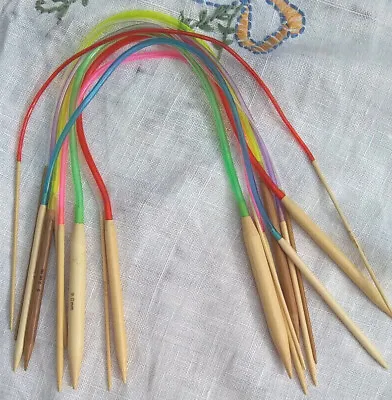 Circular Knitting Needles 40cm BAMBOO Or STEEL Economy Freepost Or Tracked 24 • £2.35