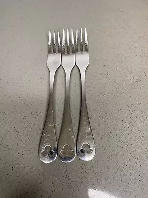 Set 3 Disney Parks? Mickey Mouse Cake Fork Silverware Flatware Rare • $45