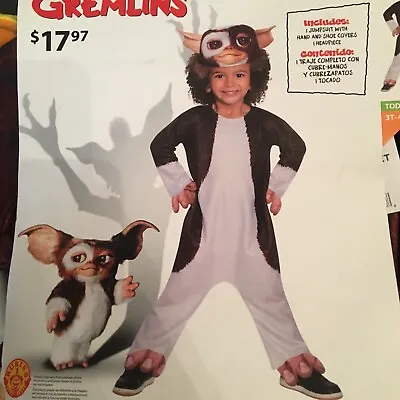 $14.99 • Buy New Gremlins Gizmo Halloween Costume Kids Toddler 3-4t