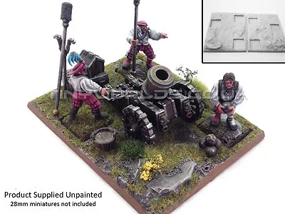 Resin Artillery Movement Tray Base Unpainted - Cannon Mortar - Warhammer Empire • $9.32