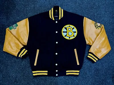 NHL Boston Bruins Rare 2023 Bobby Orr Winter Classic Varsity Jacket New With Tag • $218.58