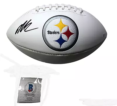 Michael Vick #2 Signed Pittsburgh Steelers Logo Football Beckett COA   • $89.95