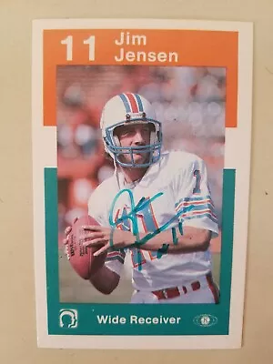 Jim Jensen Signed Autographed Miami Police Card Miami Dolphins Vintage COOL! • $5