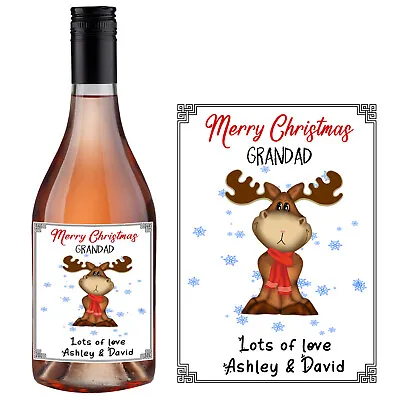 £2.79 • Buy Personalised Wine Bottle Label For MERRY Christmas XMAS Happy New Year 2022