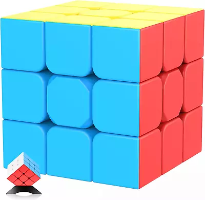 Speed Cube 3X3X3 Stickerless With Cube Tutorial - Turning Speedly Smoothly Magic • $17.03