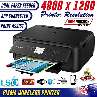 Canon PIXMA Wireless All-in-One WIFI Printer Scanner Bluetooth Inkjet Home • $124.97