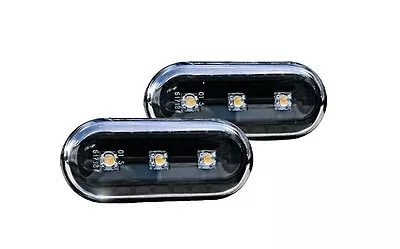 $19.99 • Buy VW Golf Jetta MK4 4 Passat B5 B5.5 Black LED Side Marker Lights Turn Signals