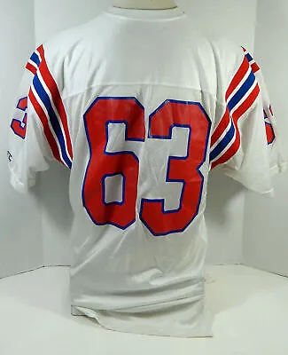 Late 1980s New England Patroits #63 Game Issued White Jersey 2XL DP15901 • $199.99