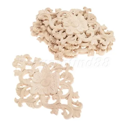 $6.06 • Buy European Style Wooden Decal Applique Wood Carved Onlay Furniture Craft DIY Decor