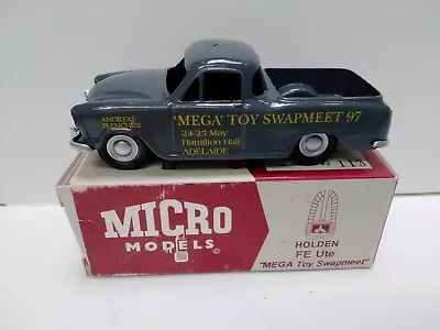 M.Z Micro Models  FE Holden  Ute Mega Toy Swap Adelaide  (grey) New And Boxed • $111