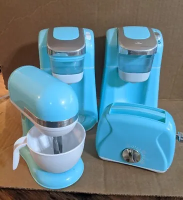 Playgo Gourmet Kitchen Appliances Toy Kitchen Playset Blue Toaster Mixer • $15