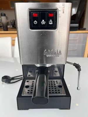 Gaggia Classic Espresso Coffee Machine 2014 With Rancilio Silvia Steam Wand • £220