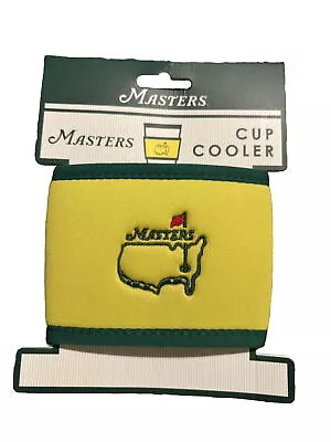 2024 Masters Golf Coozie Cup Cooler Coozie Yellow Augusta National New • $20