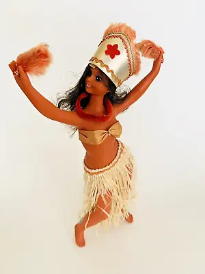 Vintage Hawaiian Hula Girl Doll 10.Dancer Figure 10.5” Made In Japan • $14