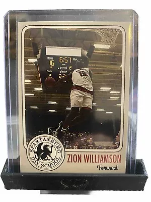 Zion Williamson 2015 Spartanburg Day School Rookie Duke Pelicans Future Of Nba • $4.99