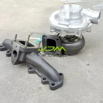 T4 AR 0.80 0.81 Turbo Oil+Manifold For Toyota Supra 93-98/Lexus IS300 3.0L 00-04 • $488.79