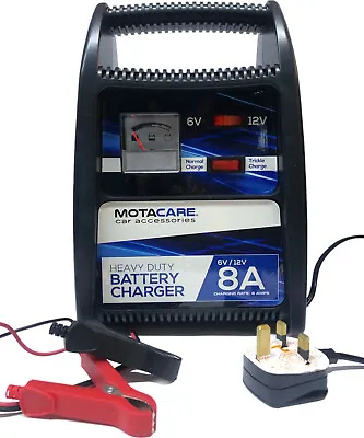 8 Amp Car Battery Booster 6v/12v Volt Heavy Duty Trickle Charger  • £20.99