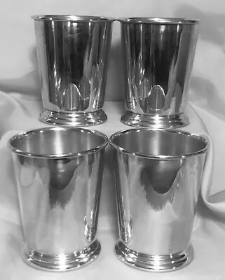 4 - Vintage SHERIDAN Taunton Silver Plate Mint Julep Cups No Mono No Dings • $9.99