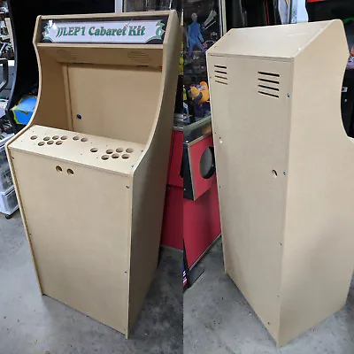 Easy To Assemble 2p Cabaret Upright Arcade Cabinet Kit W/ Marquee Holder HAPP • $329.99