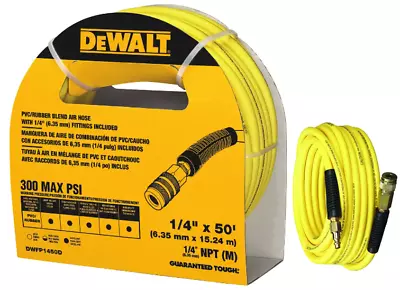 50 Ft X 1/4  Air Hose 300 MAX PSI PVC/Rubber Blend Twist & Abrasion Resistant • $33.35