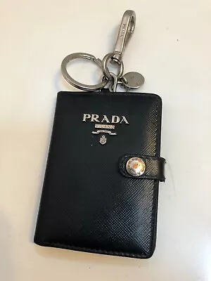 Prada Men’s Unisex Vintage Snap Wallet Nylon Leather Key Ring • $69