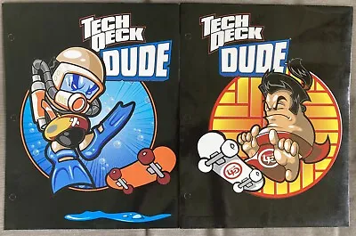 2003 Pair Of Tech Deck Dude World Industries Skateboard Pocket Folders Unpunched • $14