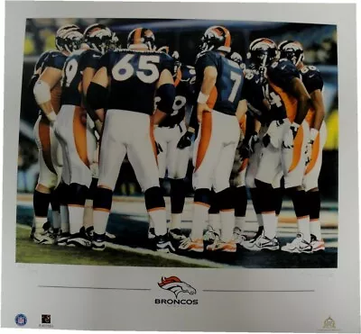 $16.99 • Buy John Elway 20x22 Unsigned Lithograph Poster Print Denver Broncos Huddle New