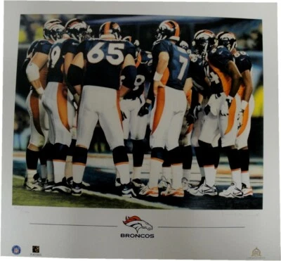 $16.99 • Buy John Elway 20x22 Unsigned Lithograph Poster Print Denver Broncos Huddle New