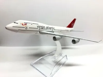 16cm Virgin Atlantic Die Cast Metal Desk Aircraft Plane Model UK • £13.99