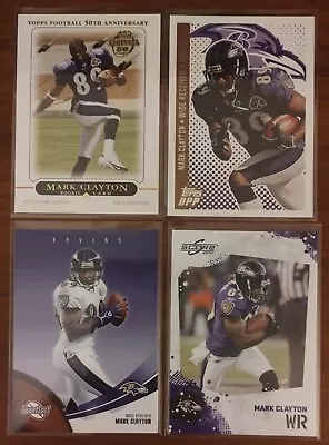 (4) Mark Clayton NFL Card Lot *1 Rookie RC* Baltimore Ravens • $1.99