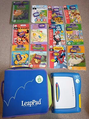 LeapPad Writing Plus Learning System 12 Books & Cartridges  💚💙💚💙💚💙 • £35