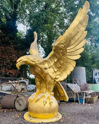 £60000 • Buy Large Bronze Spread Eagle Statue Gold Leaf Painted  Eagle Star Building