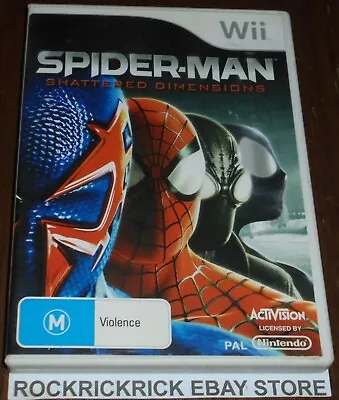 Nintendo Wii Game Spider-man Shattered Dimensions Pal Includes Manual • $41