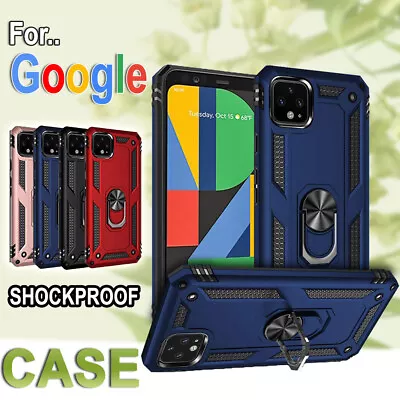 For Google Pixel 8 6 Pro 5 4A 5G 4 XL 3A XL Magnetic Stand Shockproof Case Cover • $10.95