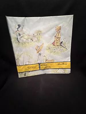 Vtg Holly Hobbie Gift Wrapping Paper Holly Hobbie NOS Doll Picnic Umbrella Duck • $3