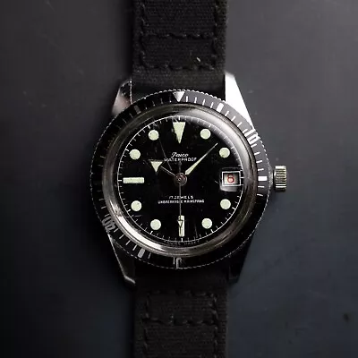 RARE Vintage Stunning Swiss Paico Automatic Divers Watch W/ Beautiful Black Dial • £140