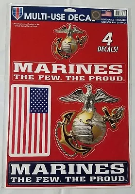 Marines Multi Use Decals Stickers Clings US United States Military 11  X 17  New • $10.75