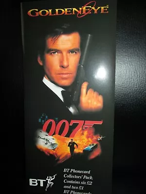 James Bond 007 Goldeneye Collector's Vintage Bt Phone Cards 1996 Set Rare New ! • £24.99