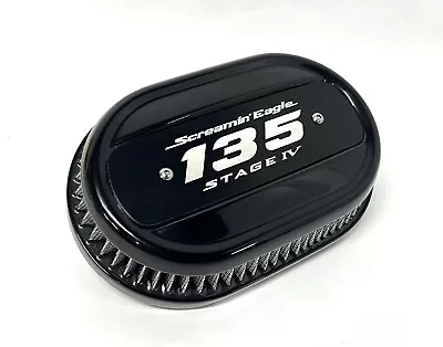 Metal Screamin' Eagle 135 Air Cleaner Insert SE135 Stage IV 4 Billet 6061 • $59.99